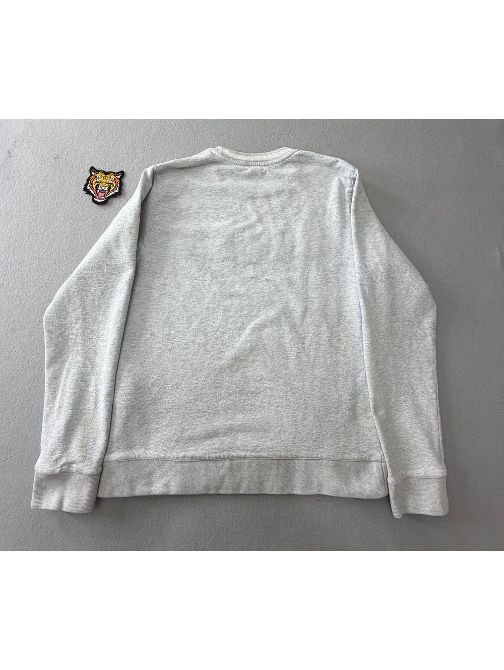 261/1754 KENZO Paris Women’s L Gray Multicolor Embroidered Logo Sweatshirt - Picture 6 of 6